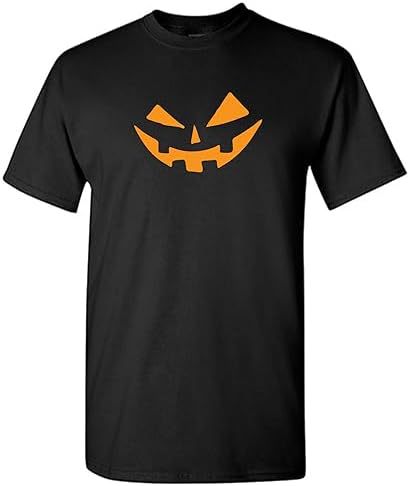 Vampire Pumpkin Smile Face Emoticon Funny Halloween Mens T-S