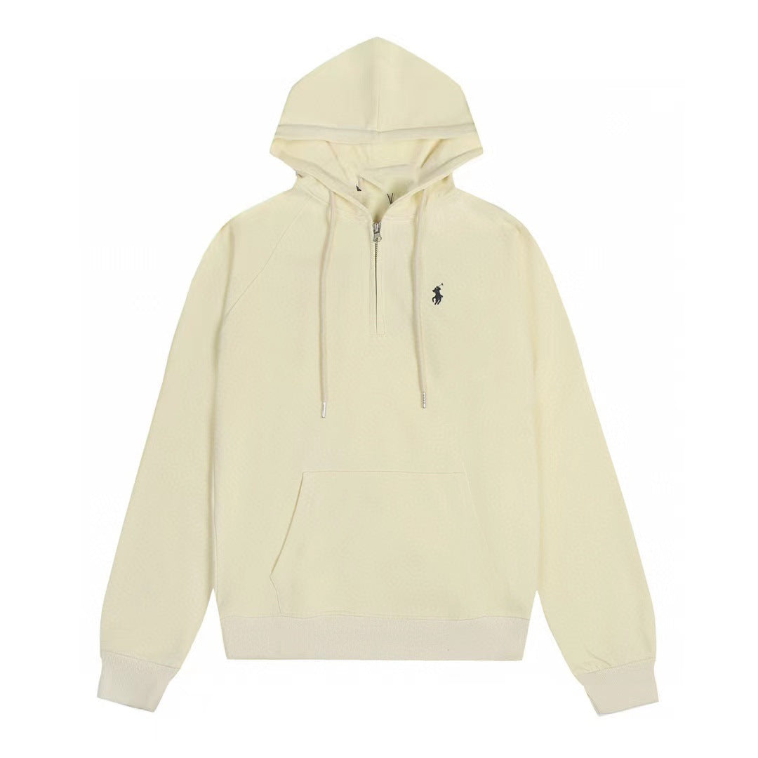 Ralph Lauren Coat RL Embroidered LOGO Half Zip Hooded Jacket