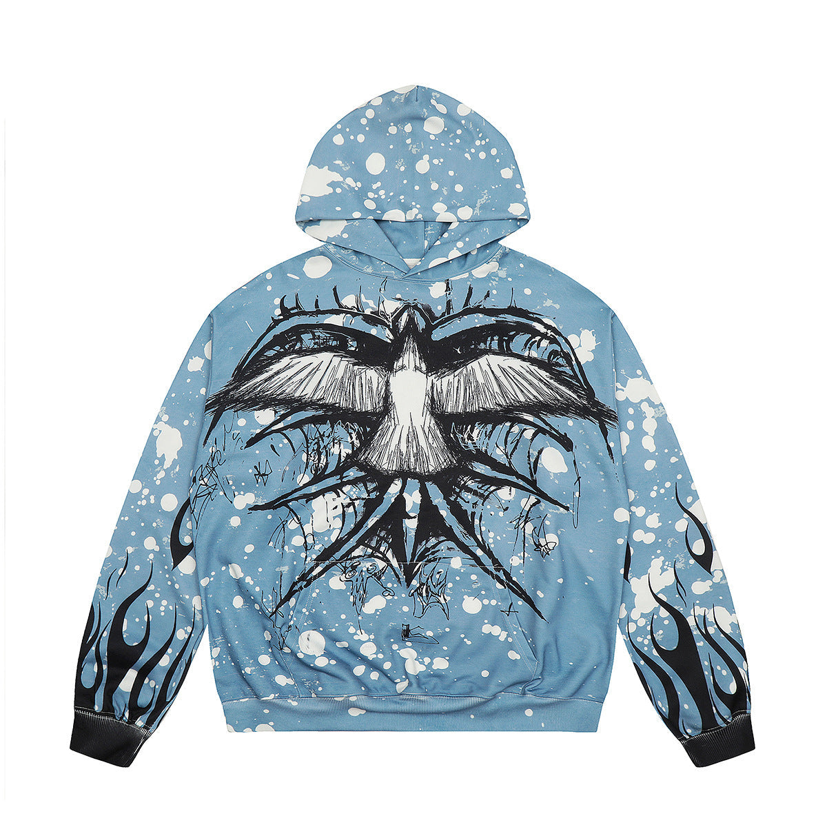 Unisex Hoodies Saint Michael Bird Print Hoodie