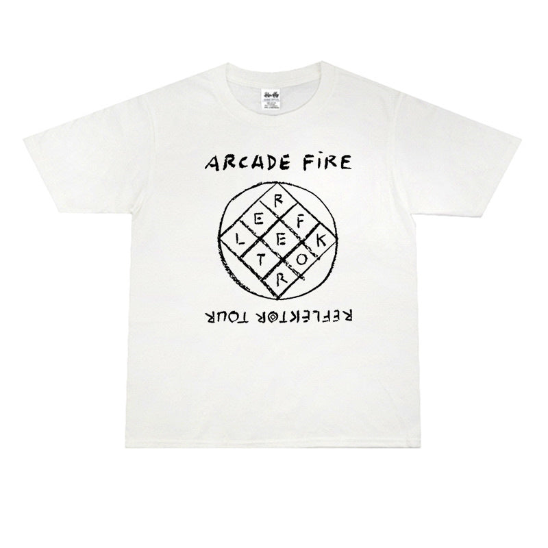 Rock Star T Shirt Arcade Fire Personalized Printed T-shirt Short Sleeve Cotton Men and Women