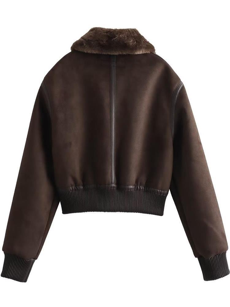 Women Cotton Coat Fashion Zip Jacket