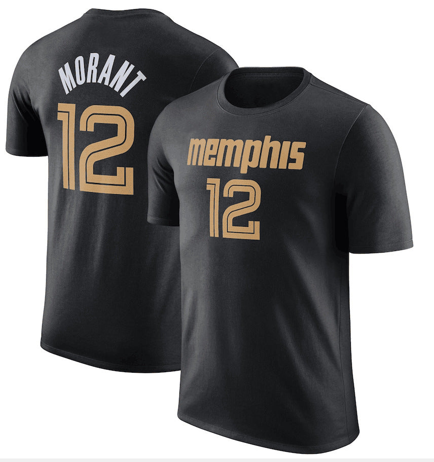 NBA T-Shirts NBA Jersey T-Shirt Grizzlies Morant Basketball Jacket Short Sleeve