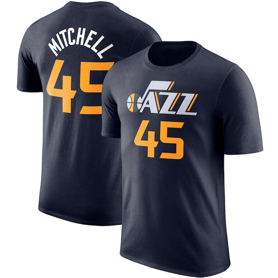 NBA T-Shirts NBA Jersey T-Shirt Jazz Basketball Jacket Short Sleeve Loose