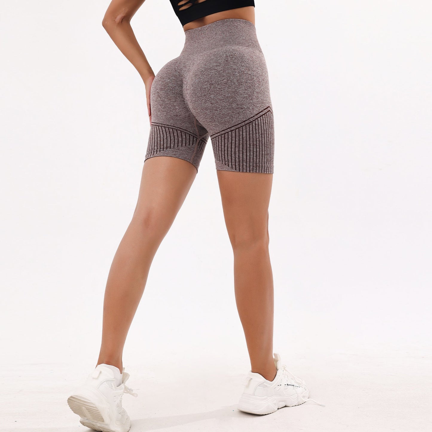 Women Yoga Sports Shorts Quick-Drying Tight Running Workout Shorts