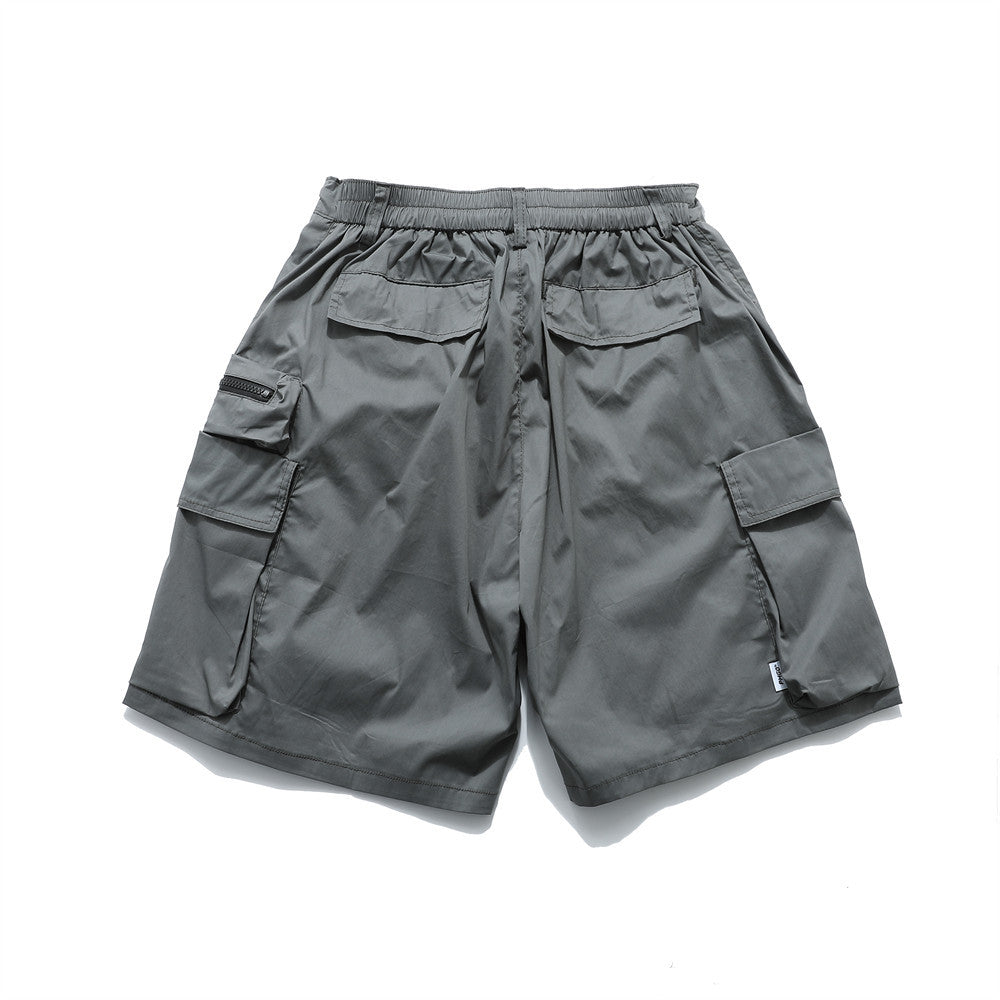 Men Shorts Multi-Pocket Casual Summer Breathable and Loose Workwear