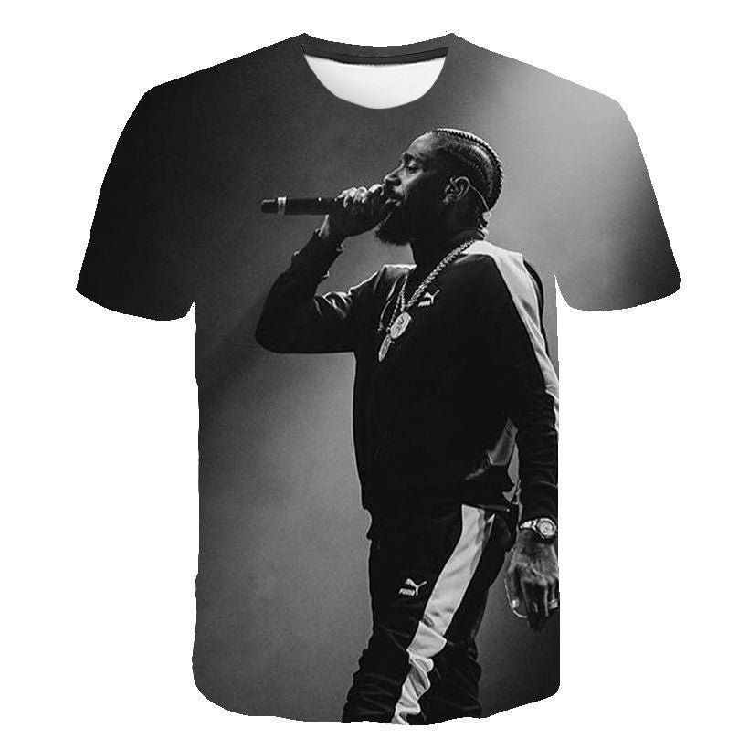 Nipsey Hussle T Shirts Rapper 3D Digital Printing