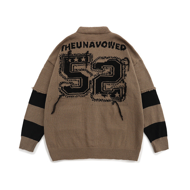 Women Sweater Vintage Cardigan Sweater Loose Oversize