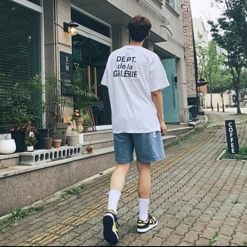 Gallery Dept T-Shirt Alphabet Slogan Short Sleeve T-Shirt