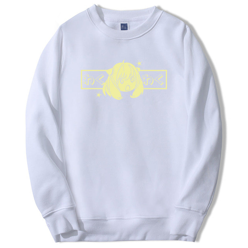 Kawaii Anya Spy X Family Anime Mens Sweatshirt Hoodies Carto