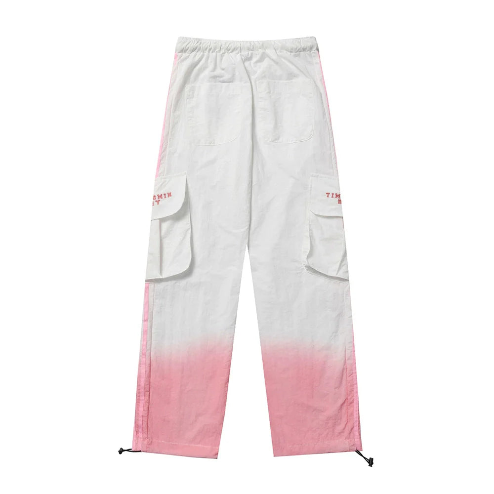 Men Sweatpants Casual Pants Men Straight-Leg Trousers Spring/Summer Workwear with Pocket Elastic Waist Baggy Pants