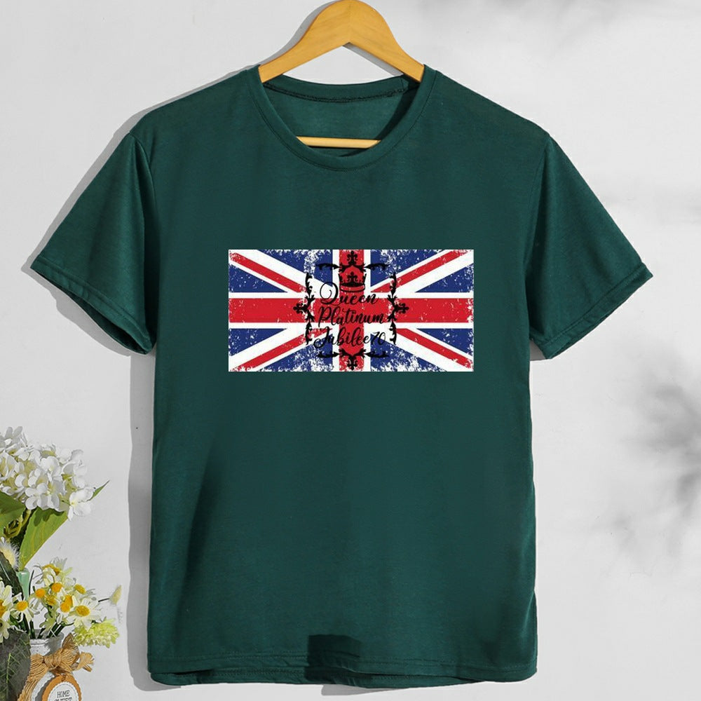 Inspired by Queen's Platinum Jubilee 2022 Elizabeth 70 Years T-shirt T-shirt plus Size Loose