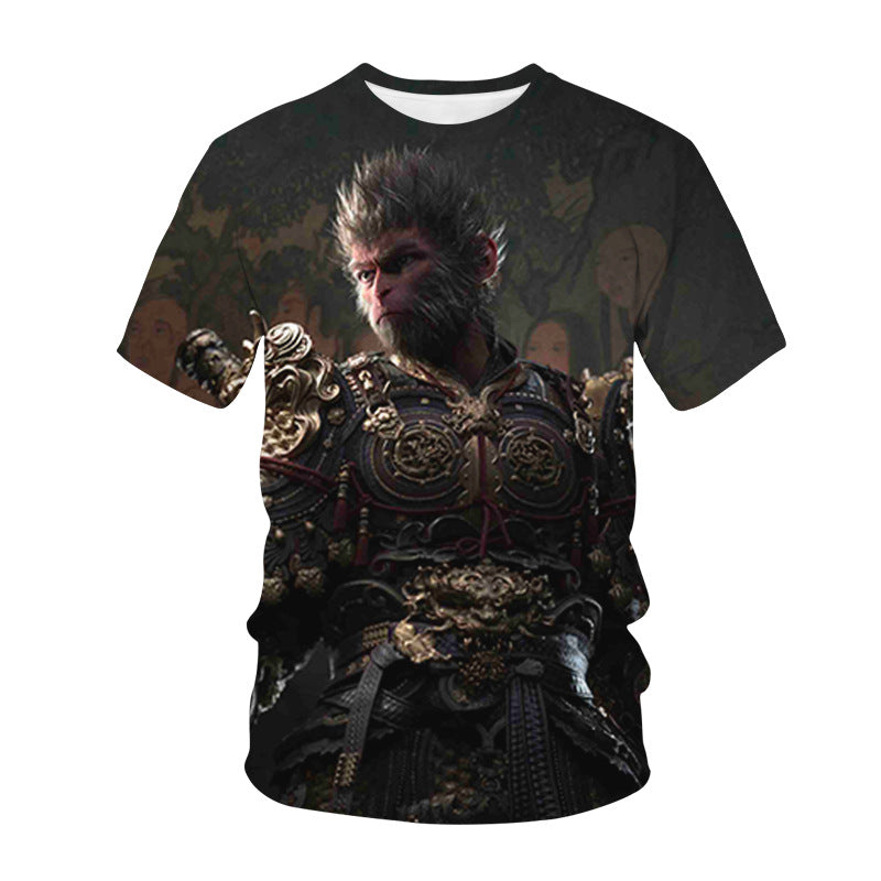 Hot Sale Role Playing Games Black Myth Wukong 3d Print T-shirt