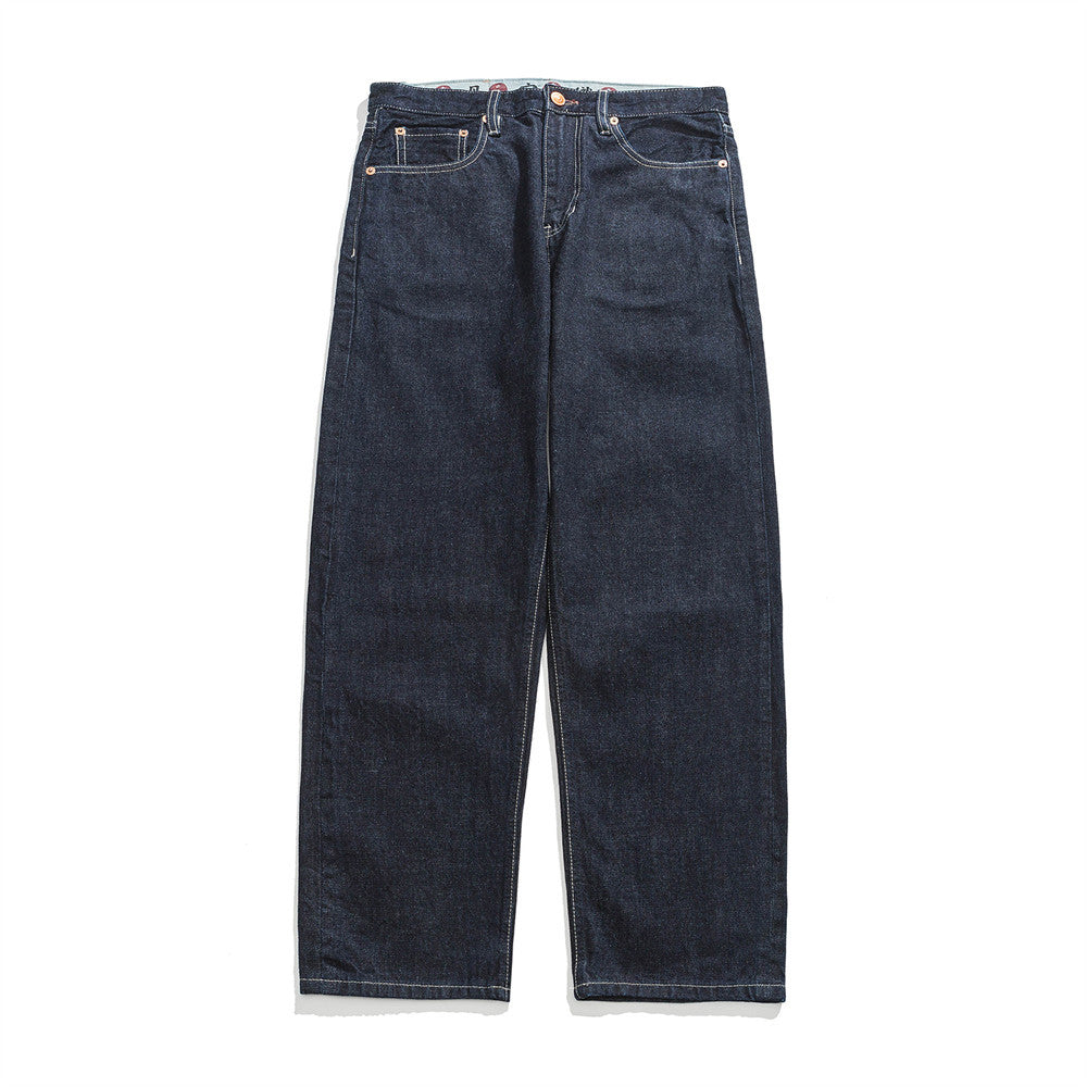 Men Jeans Retro Loose Casual Tooling