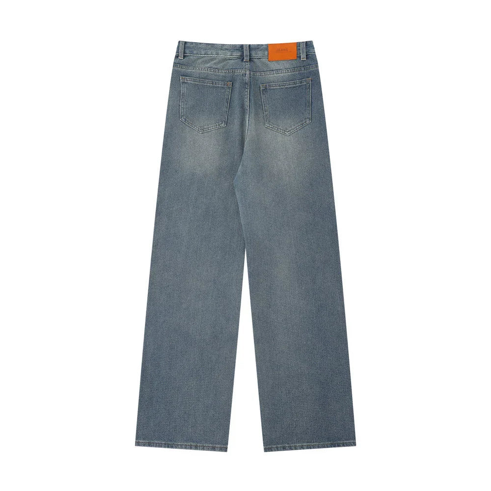 Women Pants Straight Jeans Loose Wide Leg Pants