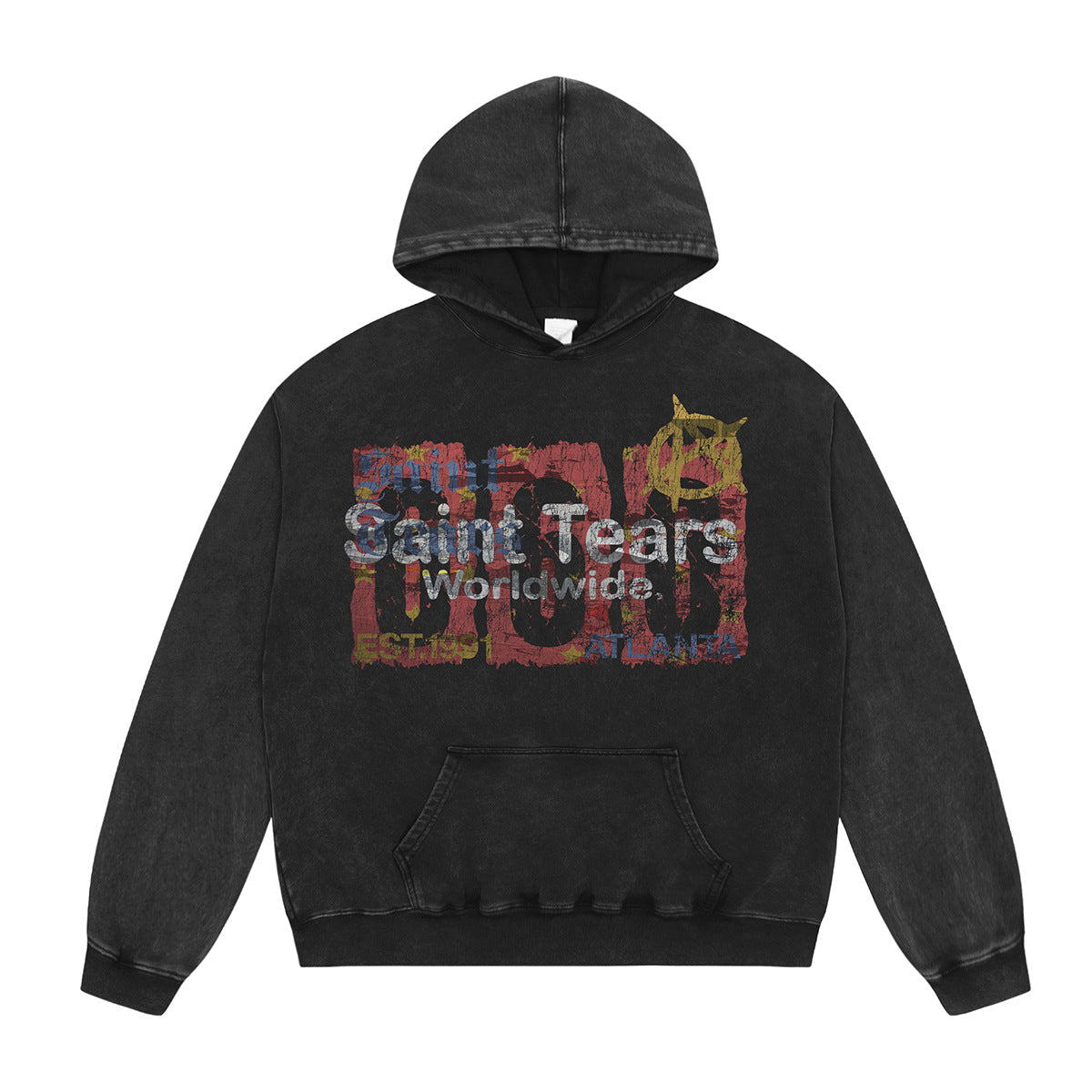 Unisex Hoodies Saint Michael Old Loose Sweater