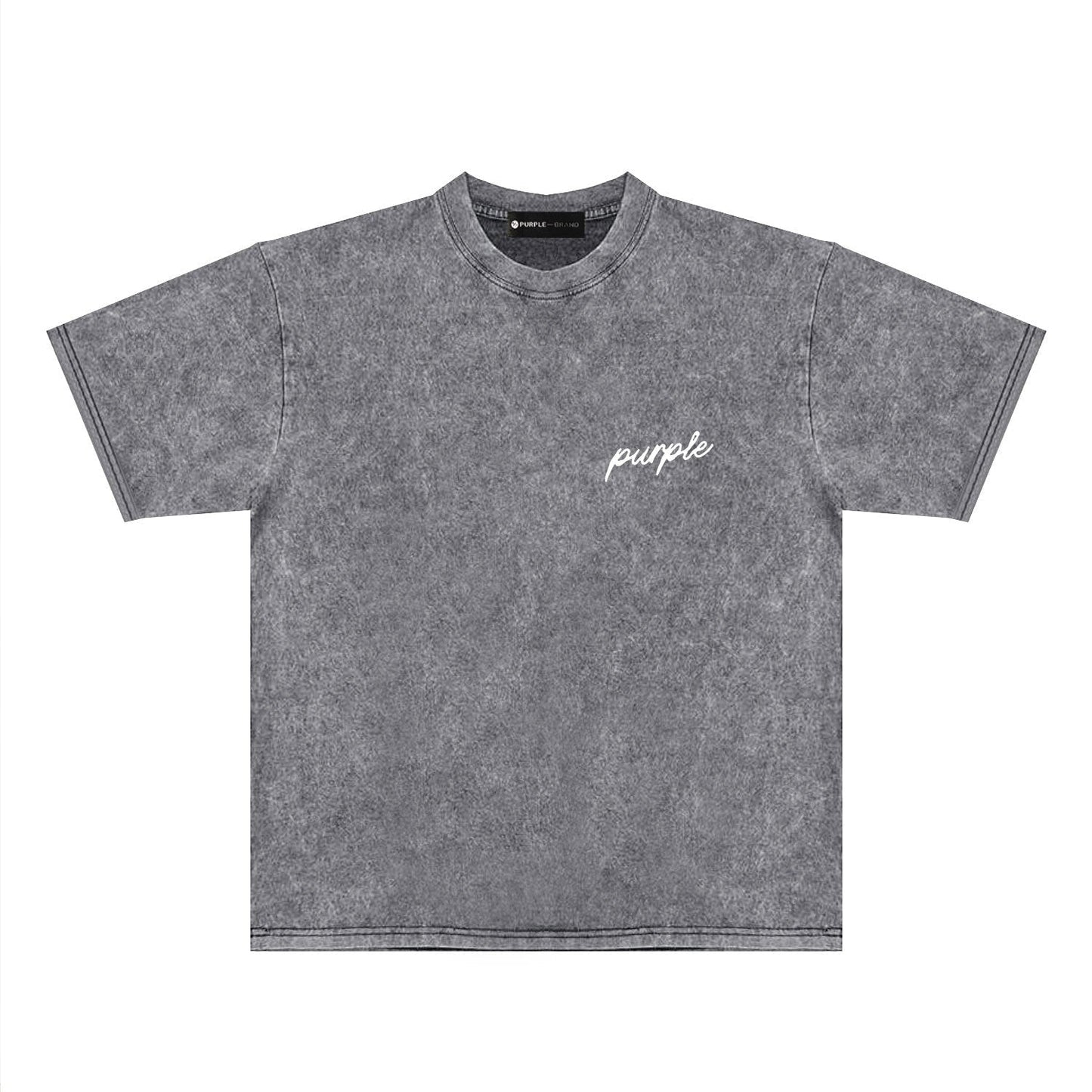 Purple Brand Distressed T Shirts Short Sleeve