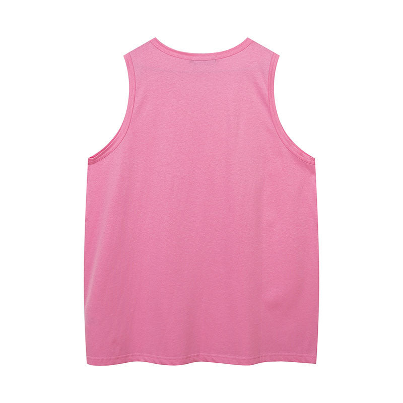 Women Vest Retro Sleeveless T-shirt Vest