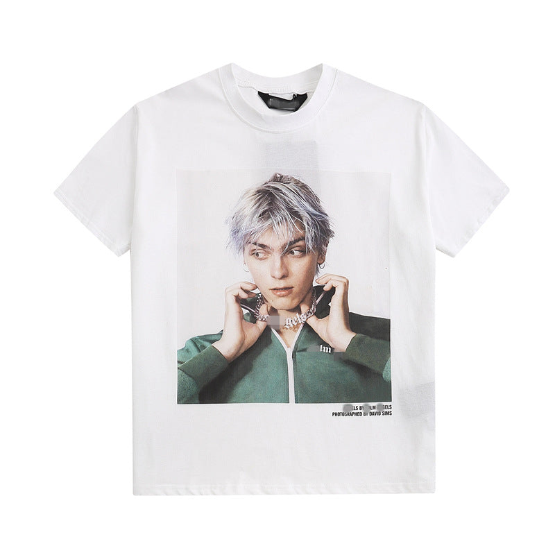 Palm Angle T Shirts Portrait Printing Bottoming Shirt