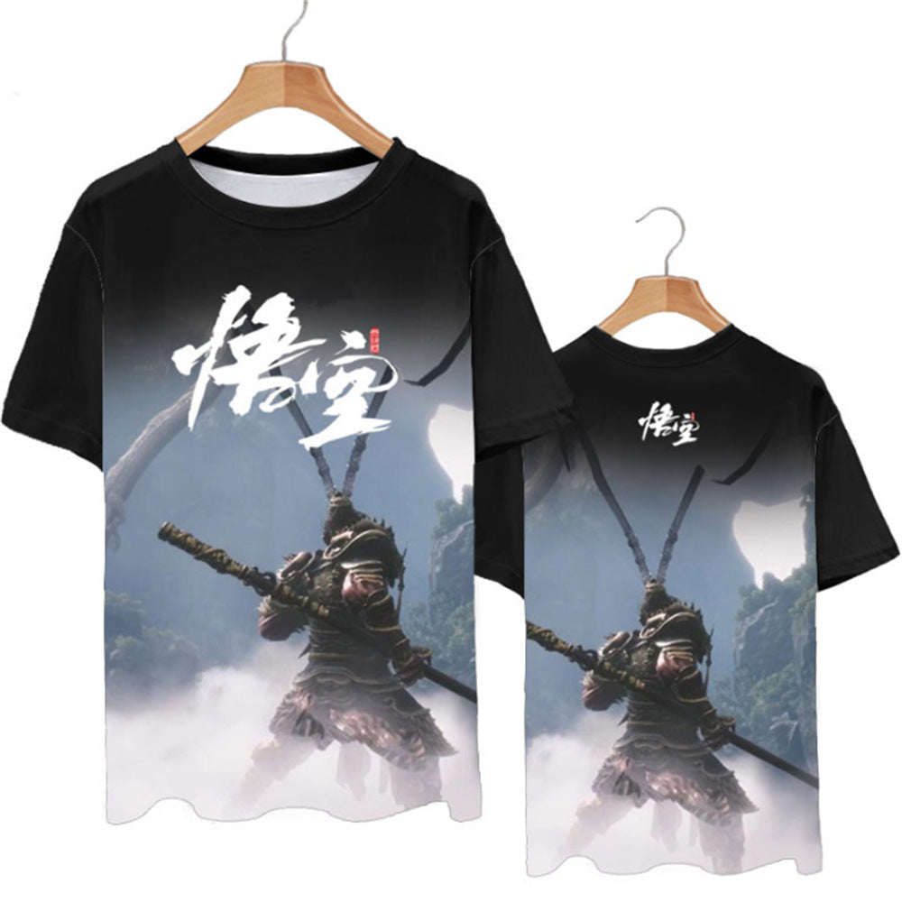 Black Myth: Wukong Games Tee Black Myth Wukong Print T-shirt