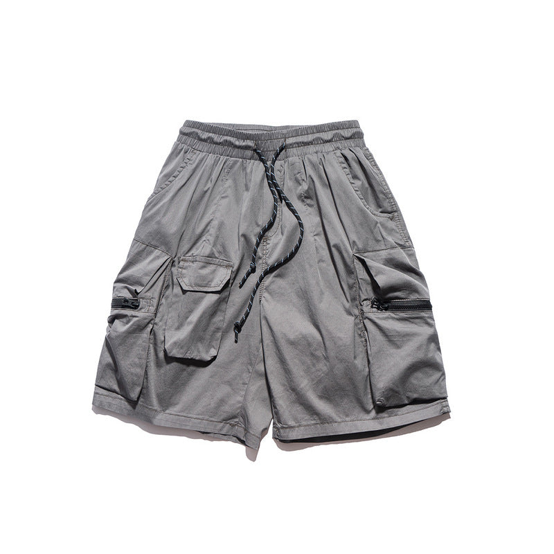Men Shorts Multi-Pocket Functional Workwear Shorts