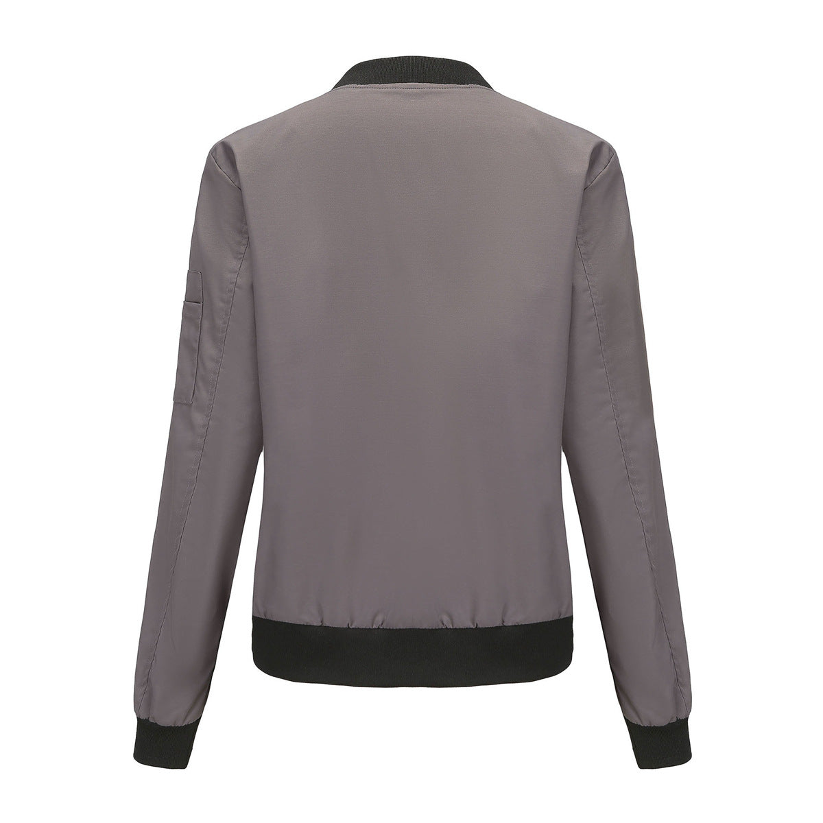 Women's Trench Coat Spring and Autumn Thin Flight Jacket Women's Casual Long Sleeve Coat Women's Loose Lapel Baseball Uniform