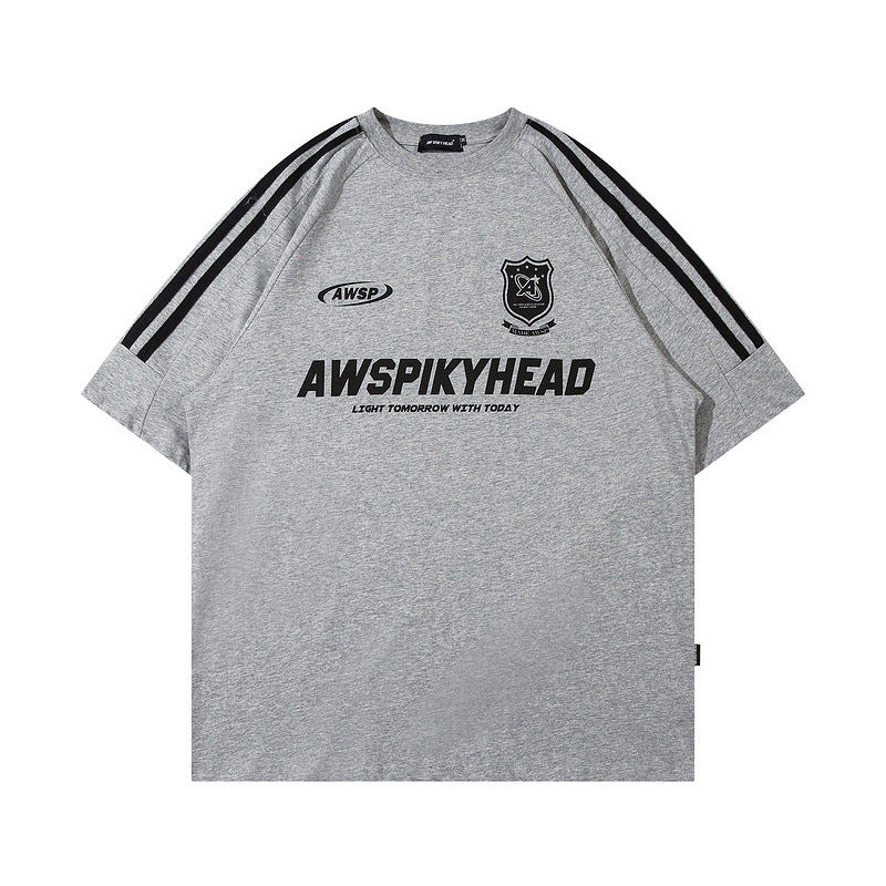 Men T-Shirt Sports Jersey round Neck Short Sleeve T-shirt