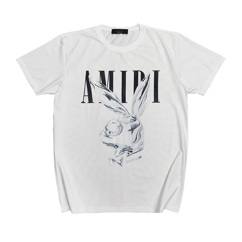 Amiri T Shirt Printed Casual Hip Hop Short-Sleeved T-shirt for Men