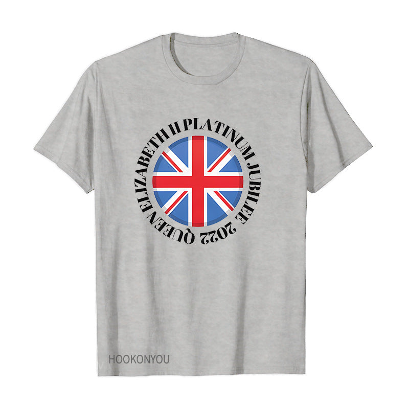 Inspired by Queen's Platinum Jubilee 2022 Elizabeth 70 Years T-Shirt Graphic Print Crew Neck