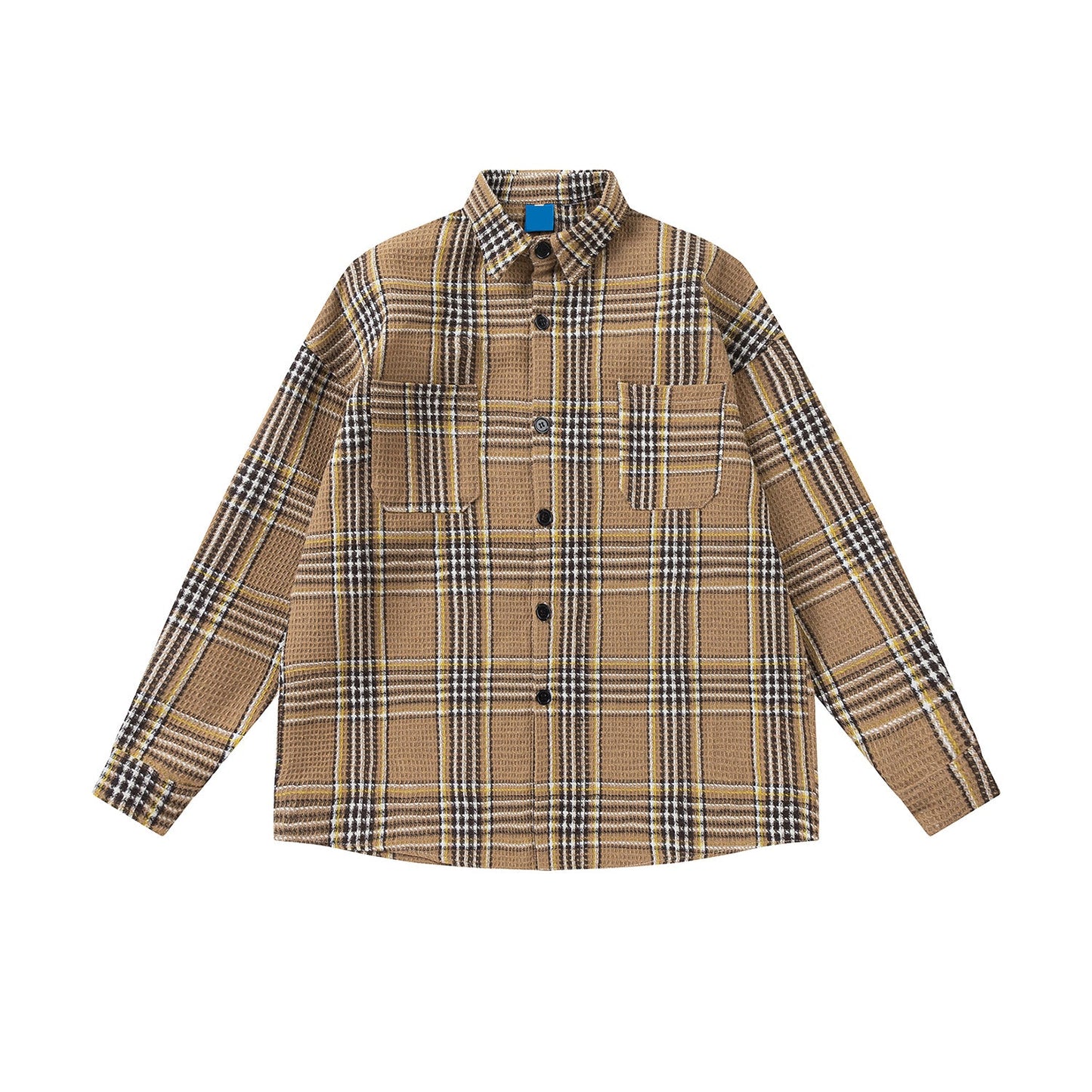 MIJKO Mens Jacket Plaid Jacket Unisex