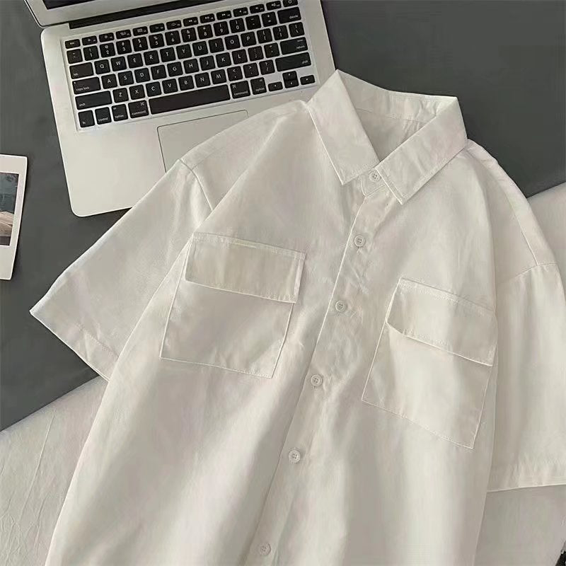 Men's Shirt Summer Loose Cargo