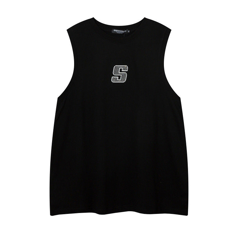 Men Vest Sleeveless T-shirt Men's and Women's Oversize Hip Hop Sports Vest