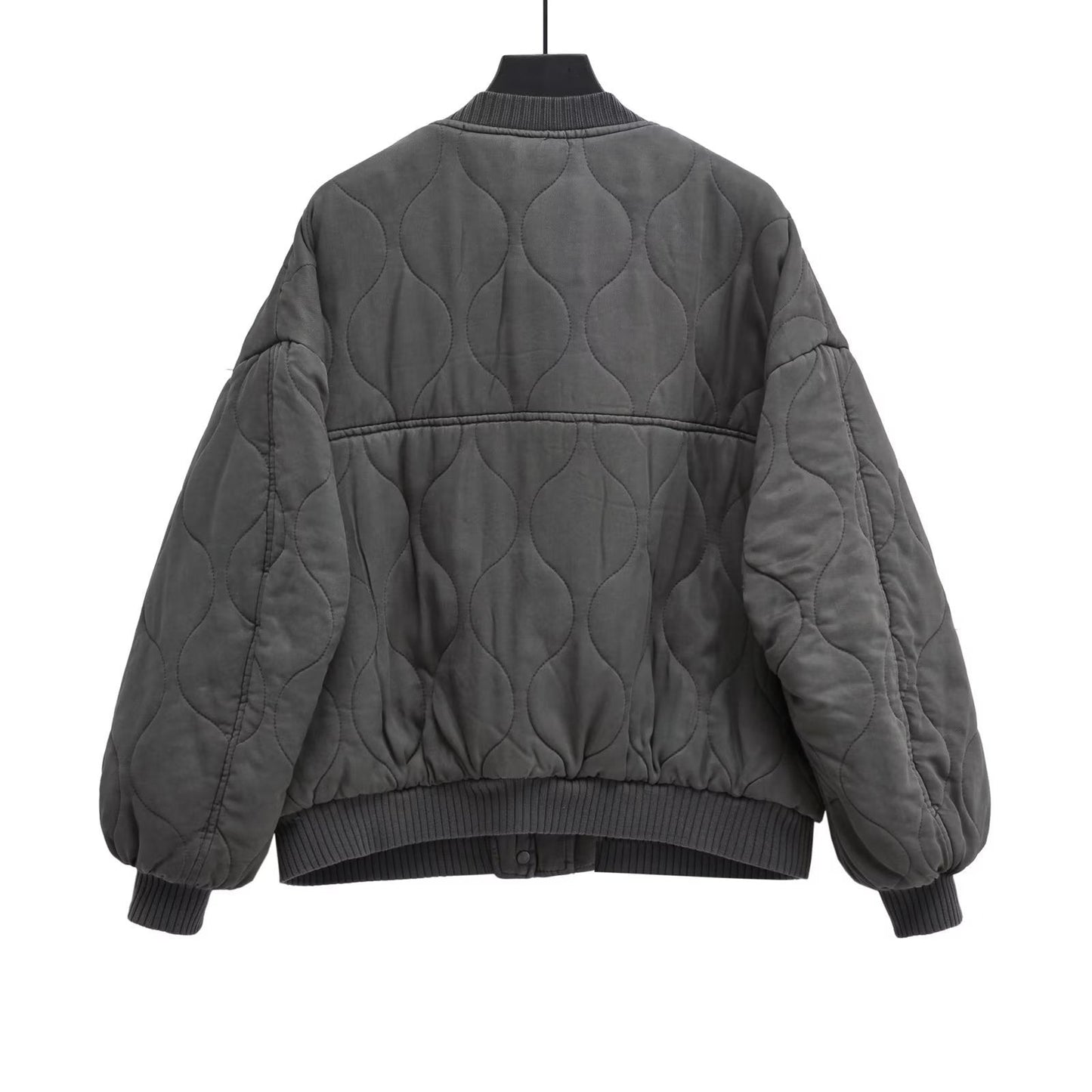 Women Cotton Coat Distressed Loose Baseball Uniform Leisure