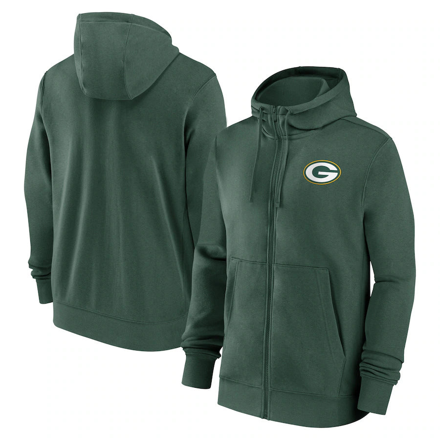 NFL Hoodie Autumn Cardigan Zip Hoodie Casual Sports NFL