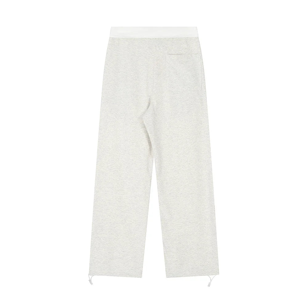 Men Sweatpants Embroidered Letter Casual Pants Men Loose Straight Wide Leg Long Sports Pants