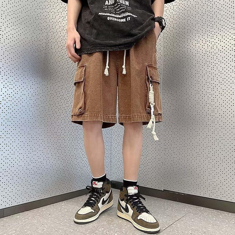 Men Jeans Tooling Denim Shorts Men Summer Casual Shorts
