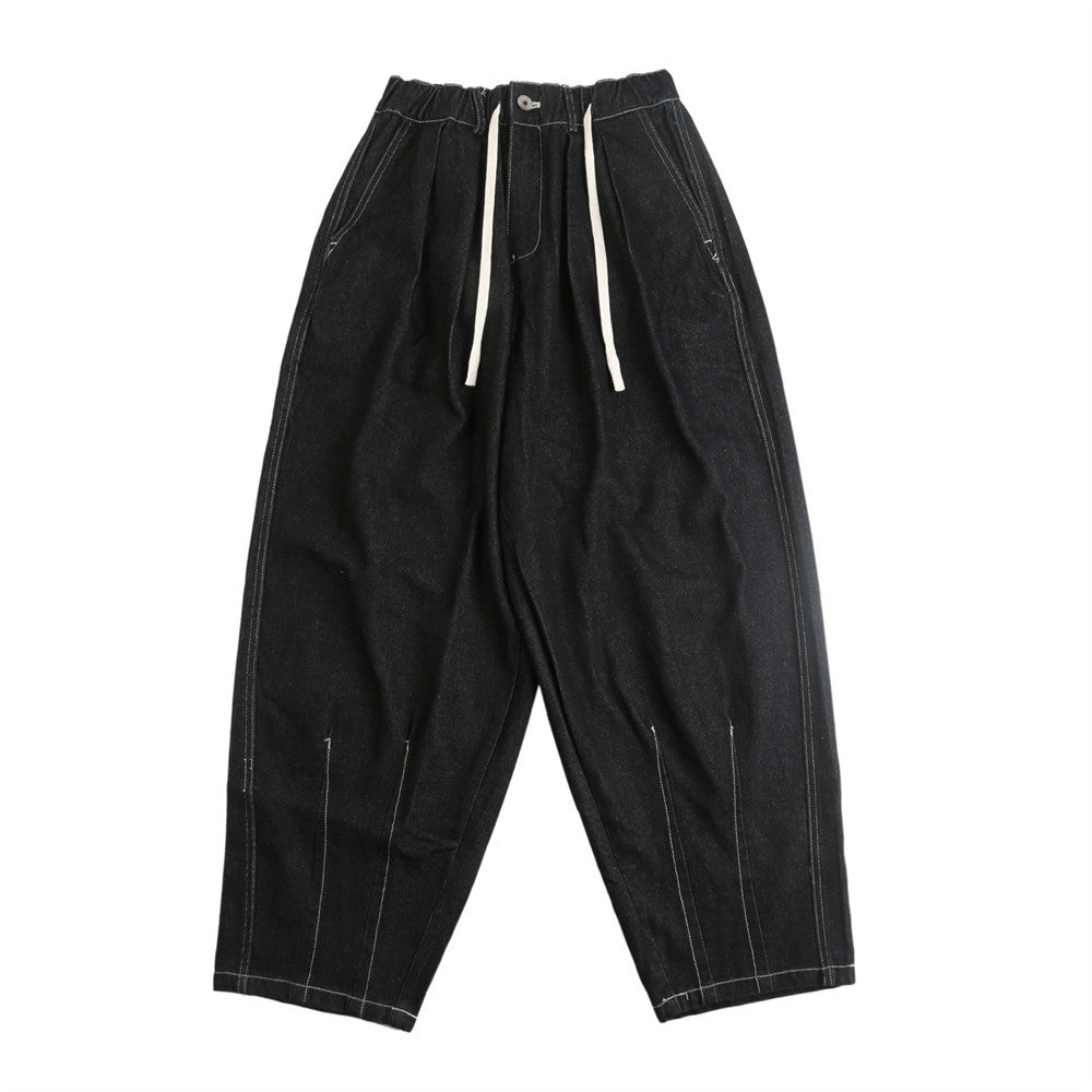 Men Jeans Loose Tapered Workwear Casual
