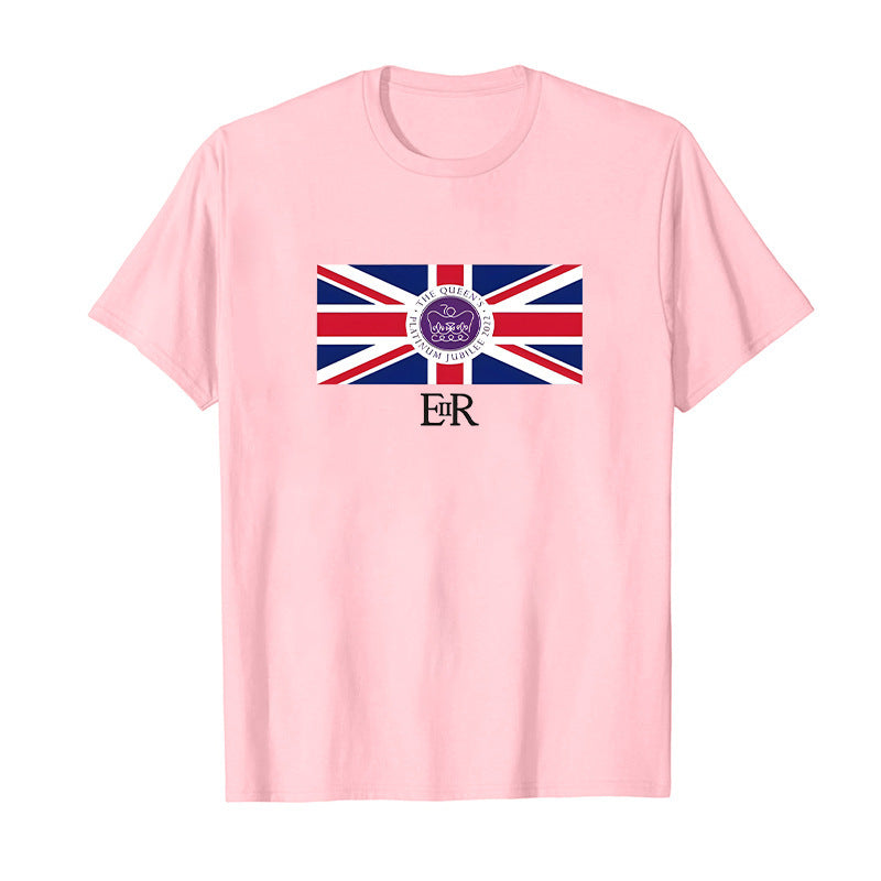 Inspired by Queen's Platinum Jubilee 2022 Elizabeth 70 Years T-shirt Printed Crew Neck