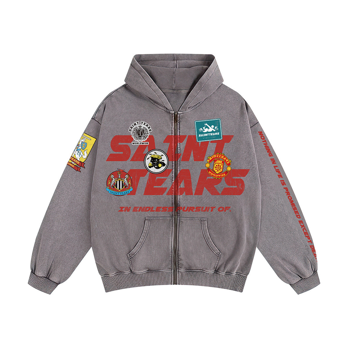Unisex Hoodies Saint Michael Old Loose Sweater