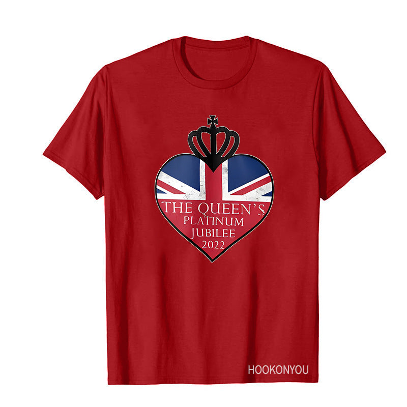 Inspired by Queen's Platinum Jubilee 2022 Elizabeth 70 Years T-shirt Pattern Printing