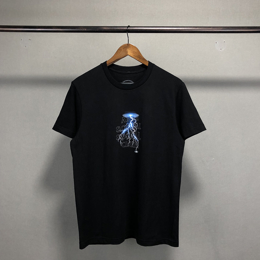 Anti Social Club T Shirt Printed Short Sleeve Couple T-shirt