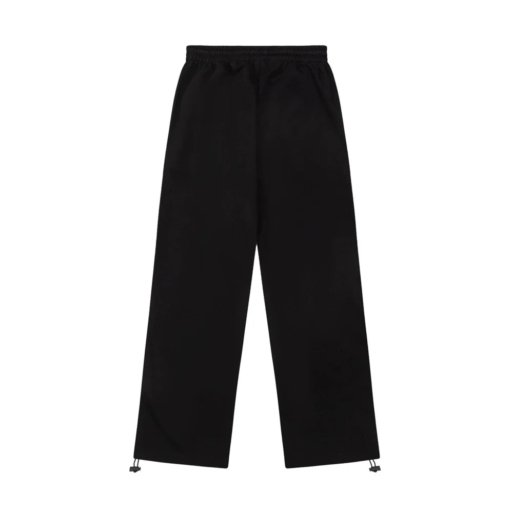 Men Sweatpants Straight Sweatpants Men's Stitching Contrast Color Side Stripes Exercise Casual Pants