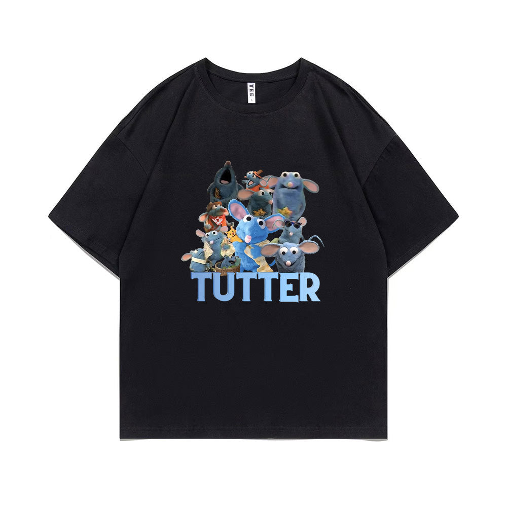 Tutter Rat Meme T-shirt Funny Mouse Print T Shirts