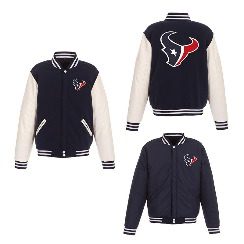 MLB Hoodie Men's Jacket Double-sided Baseball Uniform