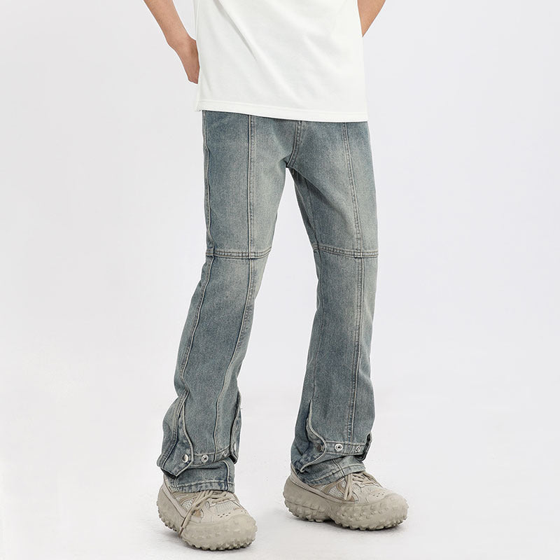 Men Jeans Vintage Flared Jeans