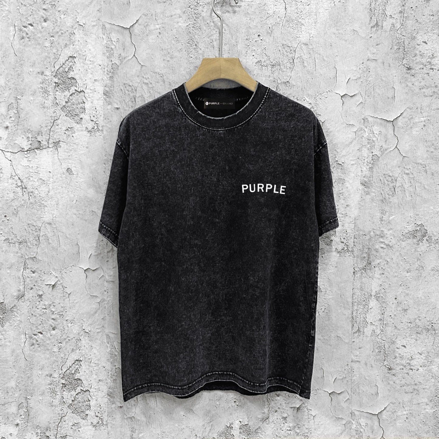 Purple Brand Distressed T Shirts Short Sleeve