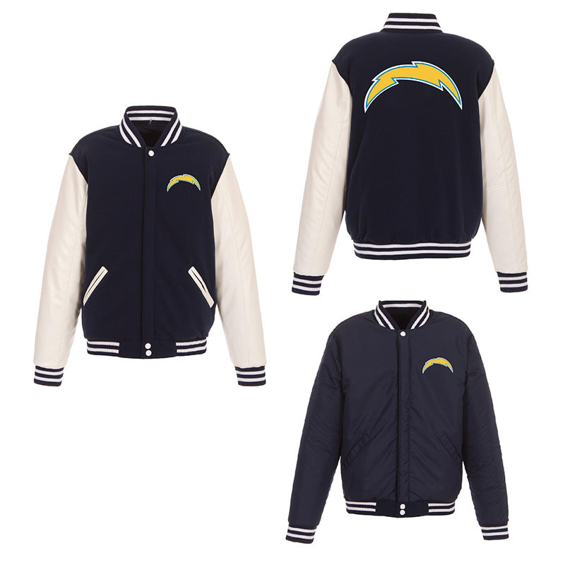 MLB Hoodie Men's Jacket Double-sided Baseball Uniform
