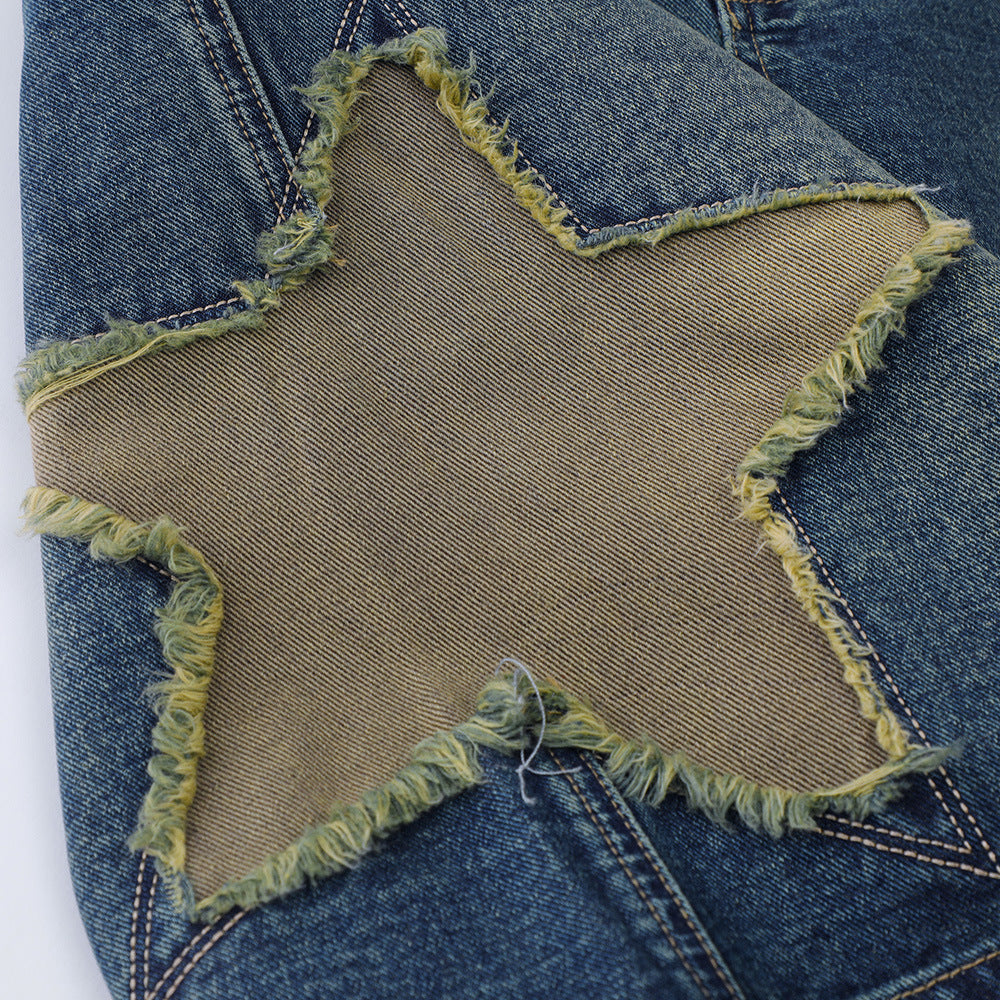 Men Shorts Patch XINGX Embroidered Denim Shorts Summer