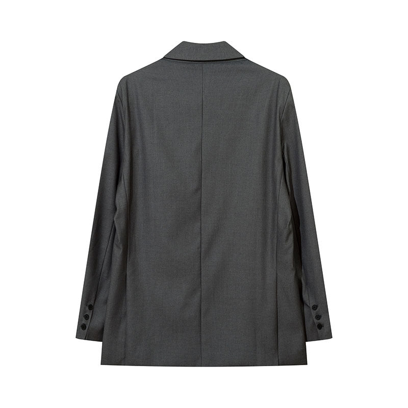Women Jackets Solid Color Suit Oversize