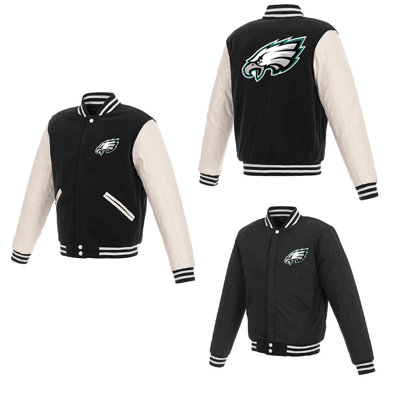 MLB Hoodie Men's Jacket Double-sided Baseball Uniform