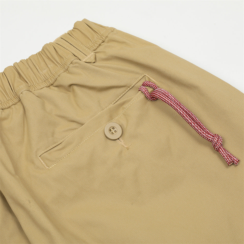 Men Sweatpants Casual Pants Men's Tooling Straight-Leg Trousers Baggy Pants Feet Drawstring Jogger Pants